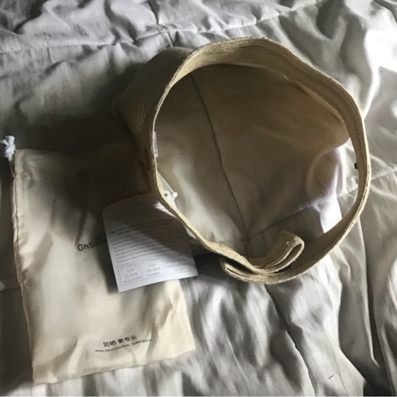Oh Sunny beige visor hat with carryon bag NWT - Picture 4 of 8